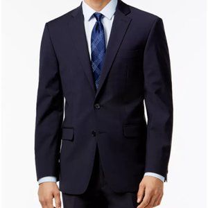 Calvin Klein Men's Infinite Stretch Solid Slim-Fit Jacket - 38Regular, Navy